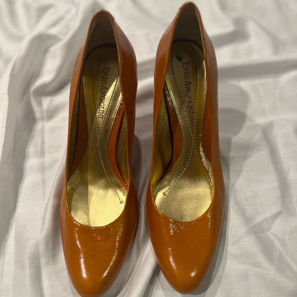 Enzo Angiolini Orange Heels - Picture 1 of 6